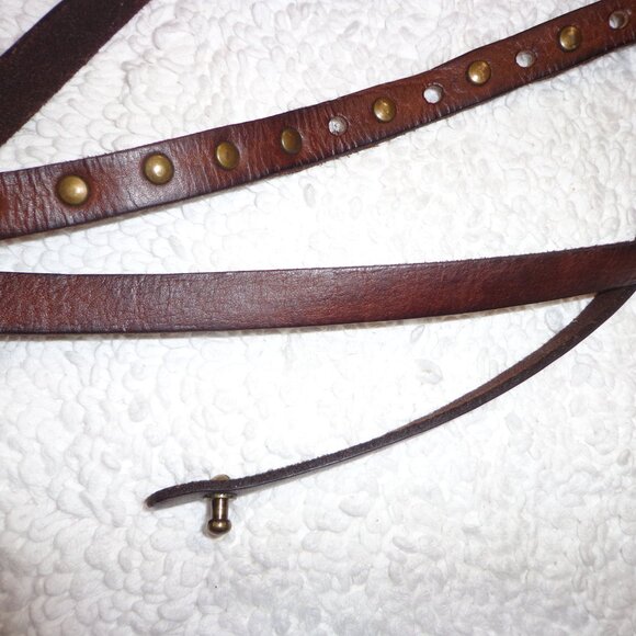 The Territory Ahead Accessories - The Territory Ahead Genuine Leather Wrap Belt S Brown Adjustable